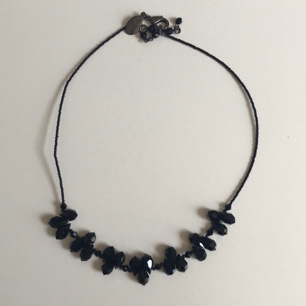 White & Black crystal necklace
